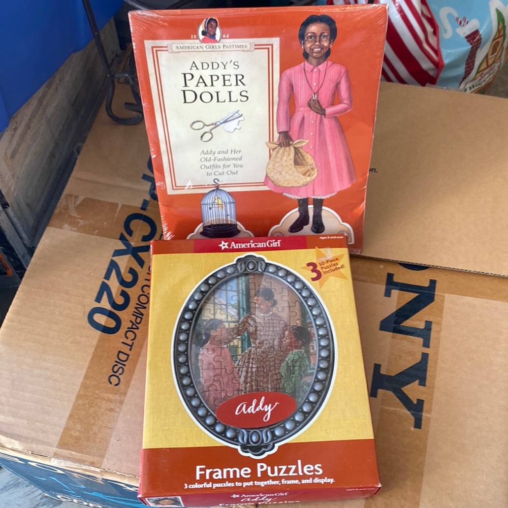 American Girl Doll Addy Puzzle and Paper Doll set NIP